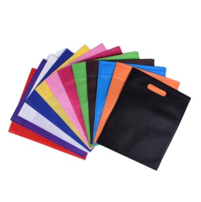 China Promotional Custom Eco-Friendly Gift Eco-Friendly Gift Multicolor Printing Bag Multicolor D-Cut Nonwoven Bags White Nonwoven D Cut Bag Price for sale