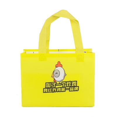 China Eco-friendly Reusable Nonwoven Grocery Bag Custom Logo Nonwoven Shopping Bag for sale