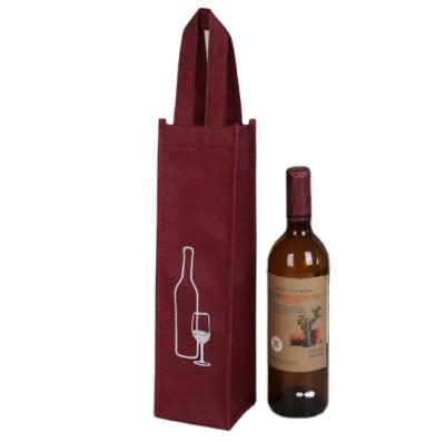 China Custom 2 4 6 Bottle Eco-Friendly Heavy Duty Non Woven Tote Carry Wine Tote Bag Wholesale for sale