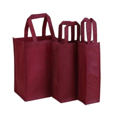 China Eco-Friendly Reusable Cheap Nonwoven Wine 6 Bottle Tote Bag With Dividers for sale