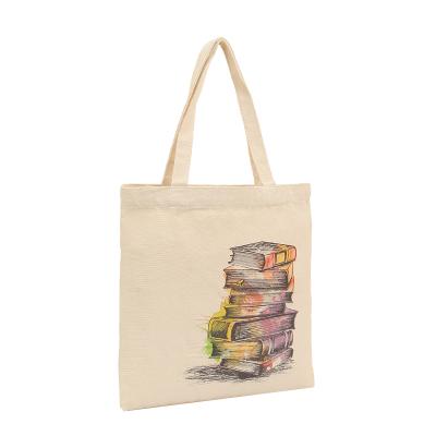 China Cheap Eco-Friendly Custom Made Canvas Cotton Tote Shopping Bag Wholesale Tote Shopping Bag Single Canvas Tote Bag for sale