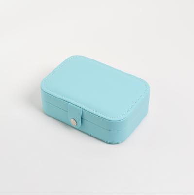 China Small Portable Necklace Eco-friendly Jewelry Box Travel Customize Jewelry Box With Logo Printed for sale