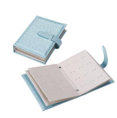 China Wholesale Eco-Friendly Customized New Earring Storage Leather Book Case Creative Book Jewelry Box for sale