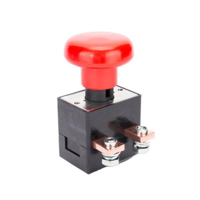 China OFUN Waterproof IP50 80V Red Color Emergency Disconnect Switch Stop Push Button Switches 250A en venta