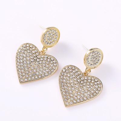 China All-match Fashion Show Fashion Temperament Love Face Thin Fashion Statement Earrings Women for sale