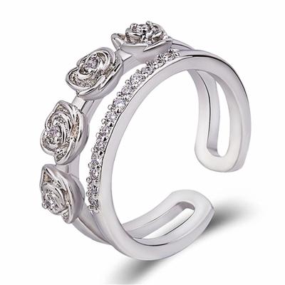 China New Type Exquisite Personality Rose Health Simple Ring With TRENDY Sell Well Advanced Charm for sale