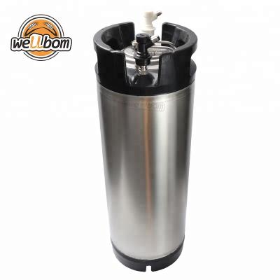 China Stainless Steel 5 Gallon 19L Cornelius Keg Ball Lock Draft Wine Beer Keg Eco-Friendly Used Barrel With New Lid for sale