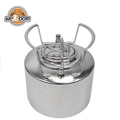 China 6L Beer 304 Stainless Steel Home Brew Draft Beer Dispenser Corny Cornelius Cleaning Container Keg for sale