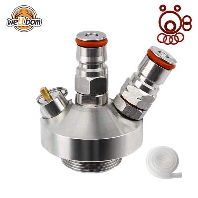 China Ball Lock Mini Keg Tap Dispenser 304 Food Grade Mini Craft Beer Keg Growler Anti-Corrosion Double Home Brew Spear for sale