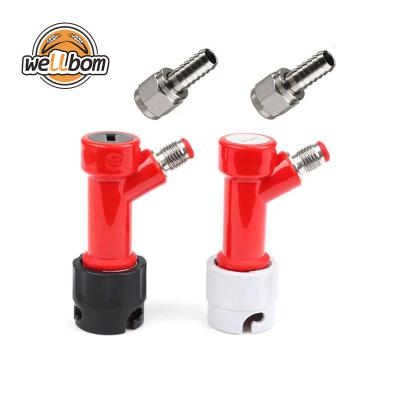 China Pin Lock Keg Disconnect Set Workable with Stainless Swivel Nuts Adapters, 1/4 Pin Lock with 5/16 Adapter for sale