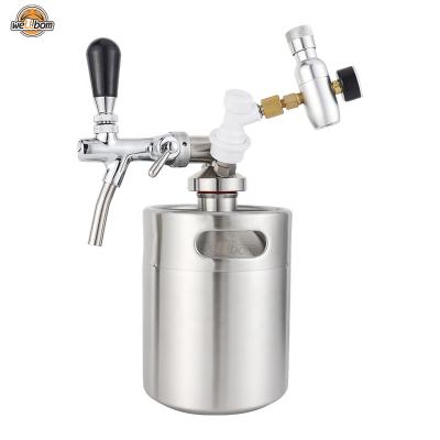 China Vibrator Keg Mini Keg Spear Beer Growler Tap Dispenser, Craft Beer Keg Quick Fit Connector Perfect for Party Picnic Gathering Home Brew Kit for sale