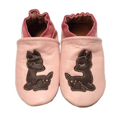 China Round Soft Unique Leather Newborn Baby Shoes Toddler Shoes for sale