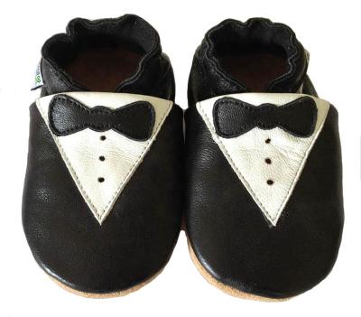 China Anti-slippery shoes for newborn soft sole genuine leather for sale