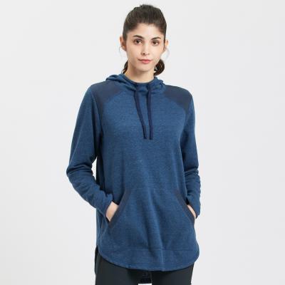 China Fleece Breathable Daily Hoodie With Kangaroo Pocket Women Pullover Hoodie for sale