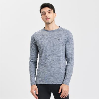 China Breathable Quick Dry Mens Outdoor Running Performance Long Sleeve T Shirt With Thumb Hole for sale