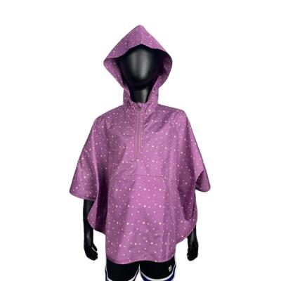 China Kids Water Resistant Poncho Water Resistant Wind Proof Hooded Zipper Raincoats for sale