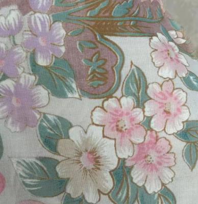 China Printed Interlining Shirt Cap Cotton Poly Printed Fabric Stock For Textile Bedding Home Garment Bag for sale