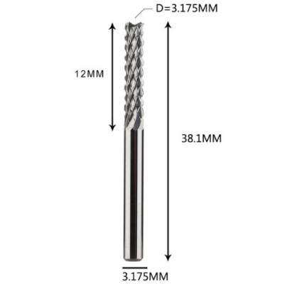 China Solid Carbide Carbide Corn End Mill Milling Cutter Bit 3.175mm*12.5mm for sale