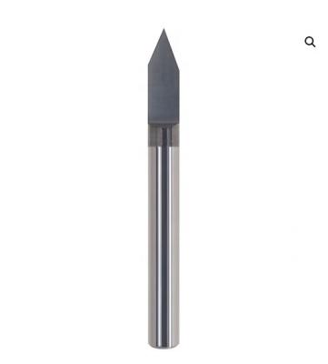 China Solid Carbide V Flute CNC Router Bit For Steel 6mm deg45 0.1mm for sale