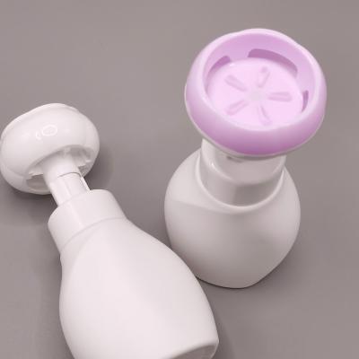 China Kingpack Amazon 40mm 42mm Big Discharge Foam Pump Bottle 200ml 300ml HDPE Flower Hot Selling Pump Bottle for sale