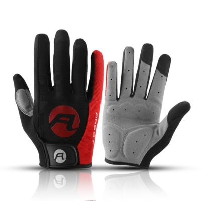 China Wholesale Customized Non-slip Breathable Logo Microfiber Outdoor Full-Finger Cycling Gloves Riding Non-slip Bike Gloves Go Cycling for sale