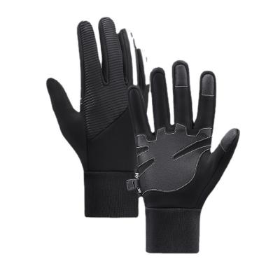 China Autumn And Winter Men's Gloves Warm Windproof Touch Screen Cycling Women's Soft Outdoor Gloves for sale