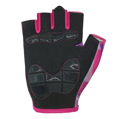 China Wearproof/Breathable/Sweat Absorption/Breathable Women Fitness Gym Soft Wear Resistant Gloves Half Finger Cushioning Fitness Gloves for sale