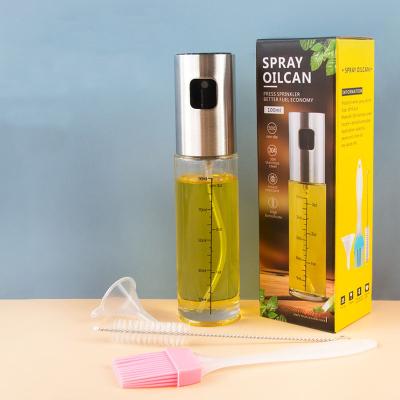 China Viable Kitchen Gadgets GRILL Cooking Tools 100ml Oil Sprayer Glass Vinegar Mist Dispenser Olive Oil Spray Bottle for sale