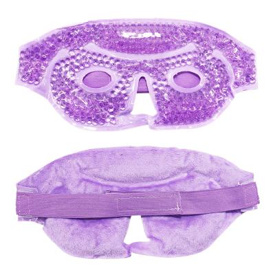 China Plush Cloth and PVC Face Gel Eye Compress Pack Gel Face Gel Mask Cool Cooling Beads Iced Face Massager Cool Frozen Masks for sale