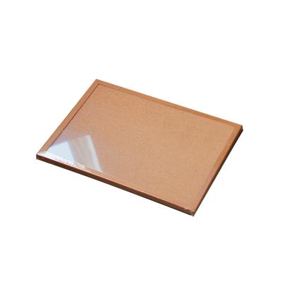 China Cork China Manufacture Price 600*900 Mm Hanging Cork Whiteboard With Heat Shrinkable Film for sale