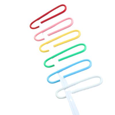 China PVC + PVC School Supplies Steel Hot Selling Paper Clip 25mm/28mm/33mm/50mm for sale