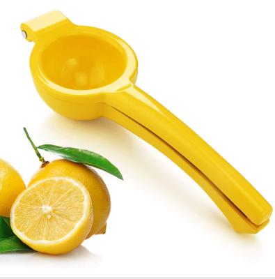 China Viable Kitchen Tools Painting Orange Aluminum Alloy Fruit Lemon Squeezer Squeezer Press Manual for sale