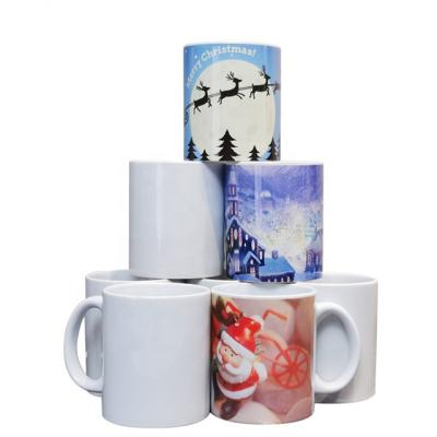 China Viable Fashion Trend 11oz Sublimation White Ceramic Coffee Mugs With Logo for sale