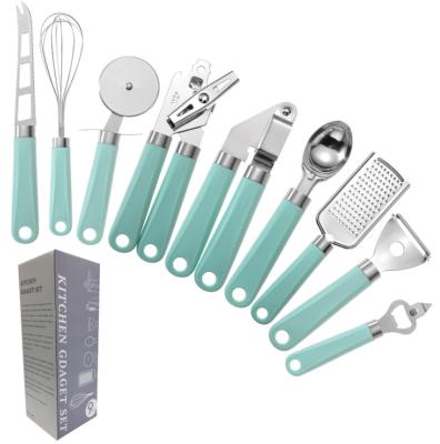 China Sustainable Multifunction Plastic Handle Stainless Steel Kitchen Utensils Kitchen Items for sale