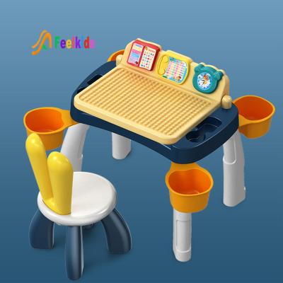 China DIY TOY Feelkids L-JMZ01 Kids Building Table 62*25.5*39 Cm 4.5 Kg Block Set Type for sale