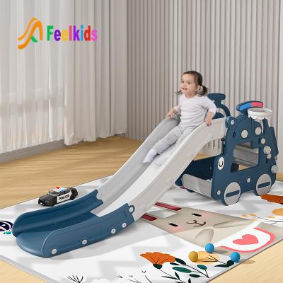 China Feelkids L-JCHT Kids Slide 188*42*75cm Plastic Slide And Swing 105*23*48cm 10 kg for sale