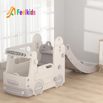 China Feelkids L-BSHT Kids Slide 196*53*75 Plastic Slide And Swing 11.3kg 196*53*75 for sale