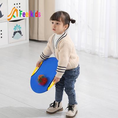 China Plastic Education Toy Children's Play Toys 2 Years Old Learning 2021 Circle Kindergarten Educational French Bouncing Launches And Catching Game for sale