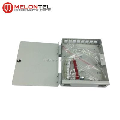 China FTTH MT-1021 Indoor Metal Wall Mount Type Fully Loaded 4 8 Core SC/FC/ST/LC Fiber Optic Adapter Terminal Box Distribution Box for sale