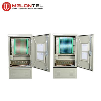 China FTTX MT-1303 144/168 Core Floor Type Waterproof IP65 Fiber Optic Distribution Street Cabinet For FTTX Drop Wire Cabling for sale