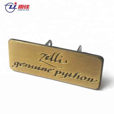 China Various viable product metal clothing garment logo for sale