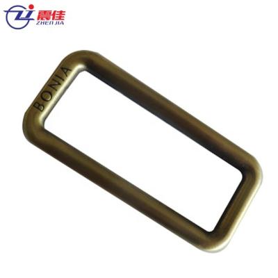 China Handbags decoration professional standard zinc alloy square ring for handbag strap for sale