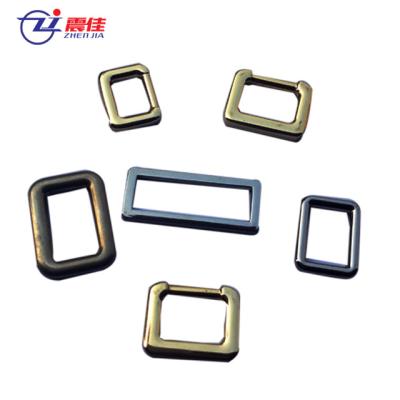 China Large Metal Decoration Accessory Metal Bag Hardware Square Flat Ring for sale