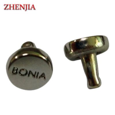 China Metal Logo Nickel Free Customized Zinc Alloy Rivet For Leather for sale