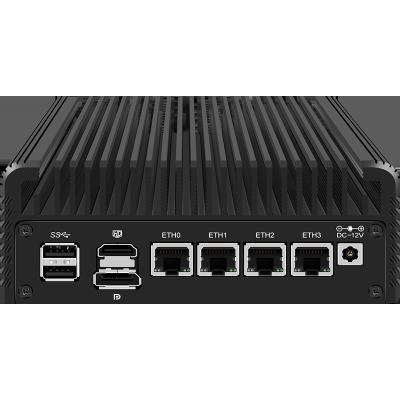 China Configured as new 2023 12th Fanless Firewall Lake i3 N305 N200 8 Gen Firewall Mini PC Alder Core DDR5 4800MHz 4xi226-V 2.5G Router Proxmox Proxmox Host for sale