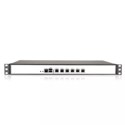 China Configured As Firewall POE 1U Rack Mounted Network Server Intel Core i7-1165G7 J6142 J4125 N4000 6*Nics 1U Standard Industrial Firewall Hardware PC for sale