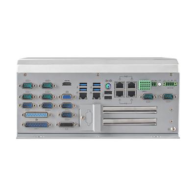 China Industrial Application Controller Expansion Box IPC Intel Q170 Chipset I7 7th Gen POE 6*LAN 10*COM GPIO DVI LPT PS/2 Embedded IoT Computer for sale