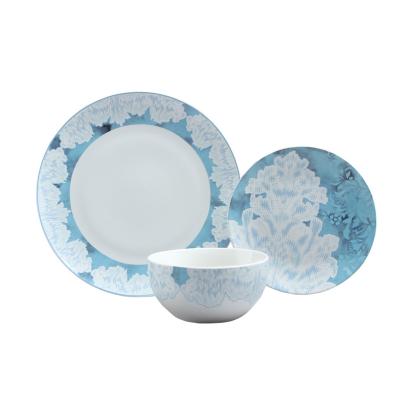 China Viable Professional Manufacturing Decoration Ceramic Dinner Set 16 Pieces Design Porcelain Dinner Set Installations for sale