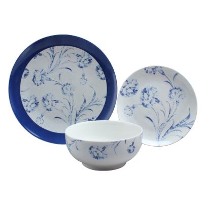 China Factory Wholesale 20PCS China Decal Porcelain Tableware Set Viable Ceramic Dish Dinnerware for sale