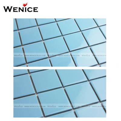 China Rustic Ceramic Tiles Sky Blue Swimming Pool Wall Tiles for sale